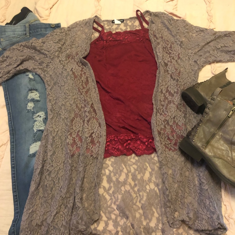 🔥🔥5/$50🔥🔥Lavender lace kimono